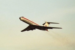 Letadlo Tu-134 v Milovicích.